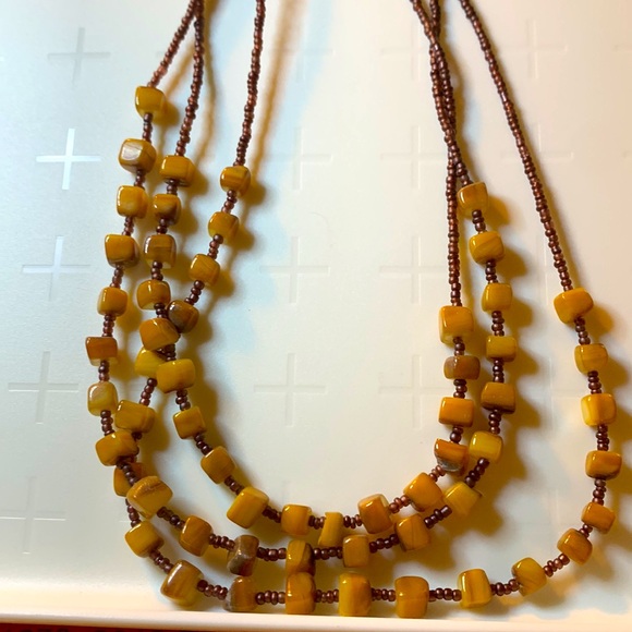 🍄Vintage stones and glass seed beads necklace - Picture 10 of 10